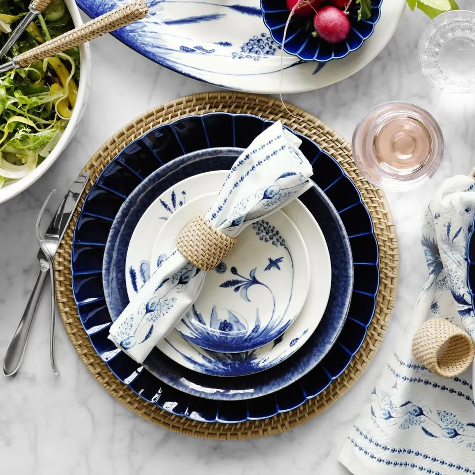 Light Woven Napkin Rings, Set of 4