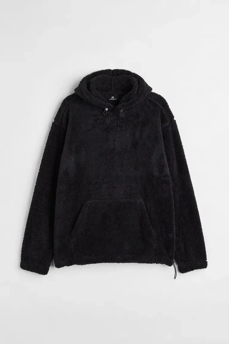 Relaxed Fit Pile Fleece Hoodie
