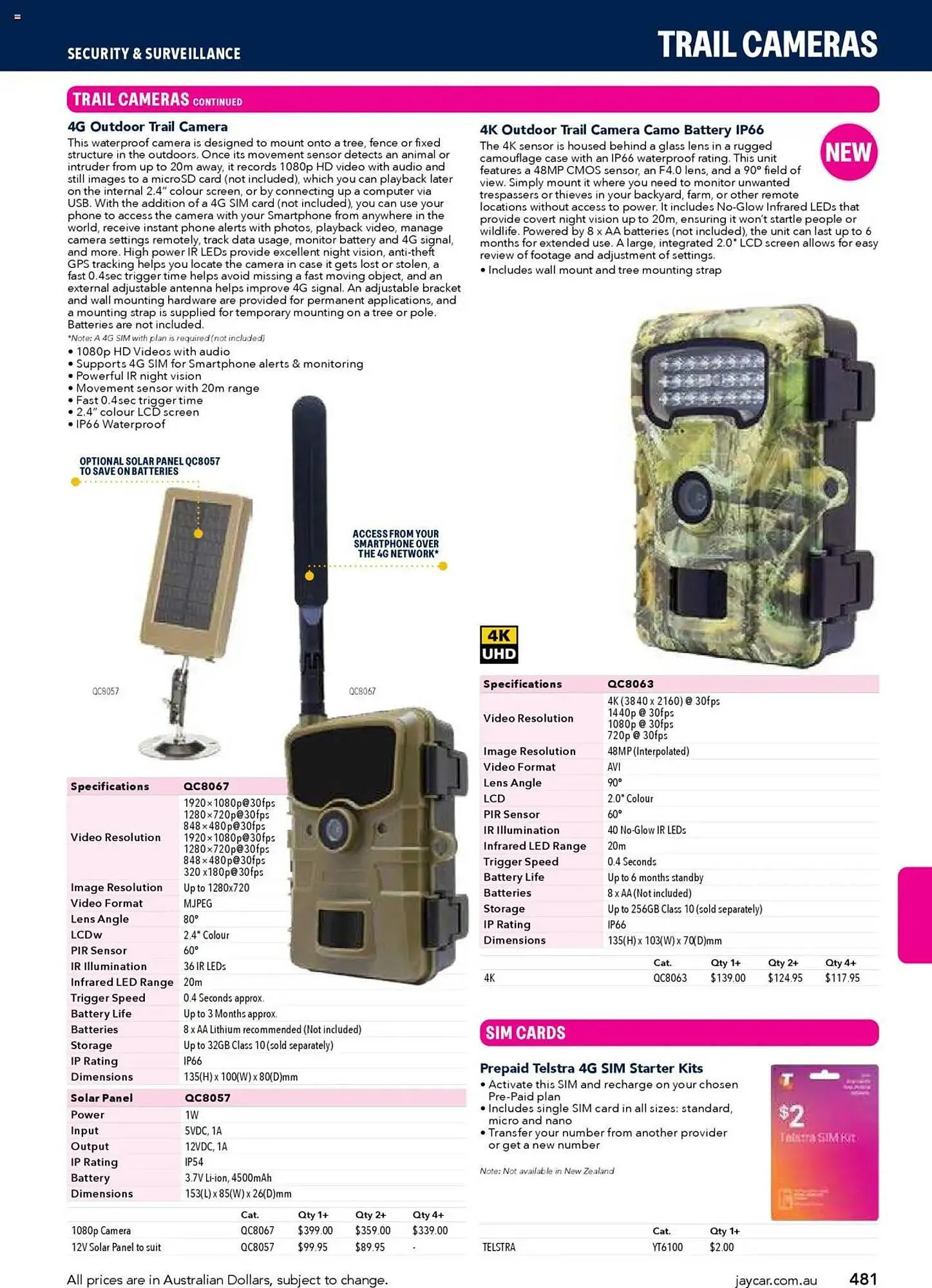 Jaycar Electronics catalogue - Catalogue valid from 8 July to 9 July 2026 - page 481