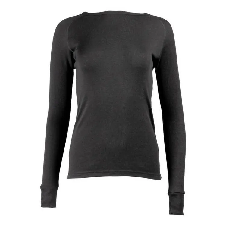Unisex Polypro Long Sleeve Top Black