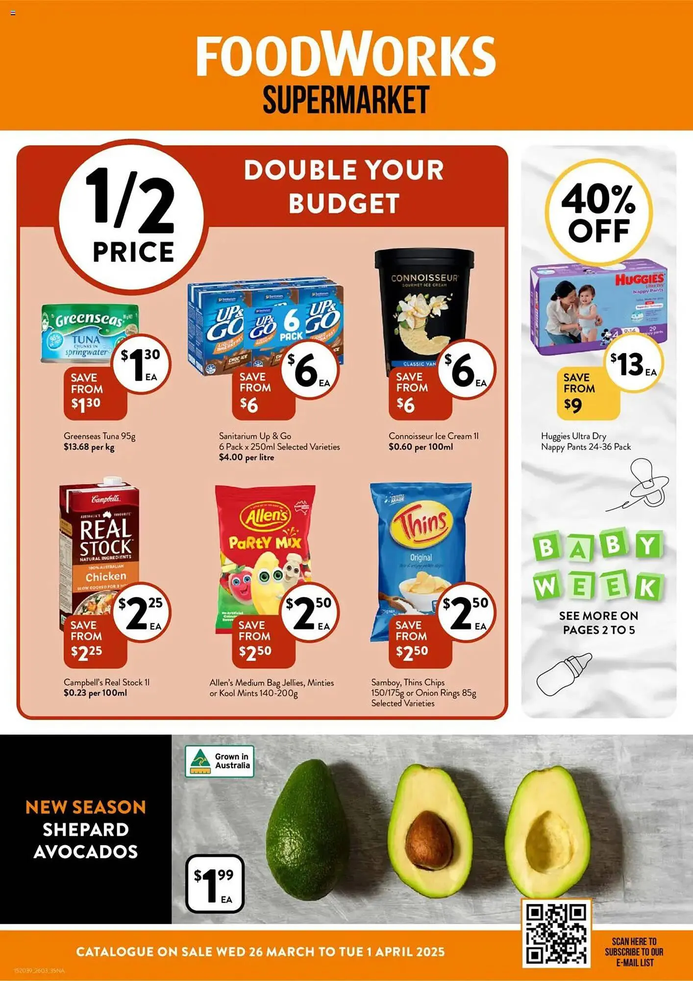 Foodworks catalogue - Catalogue valid from 26 March to 1 April 2025 - page 1