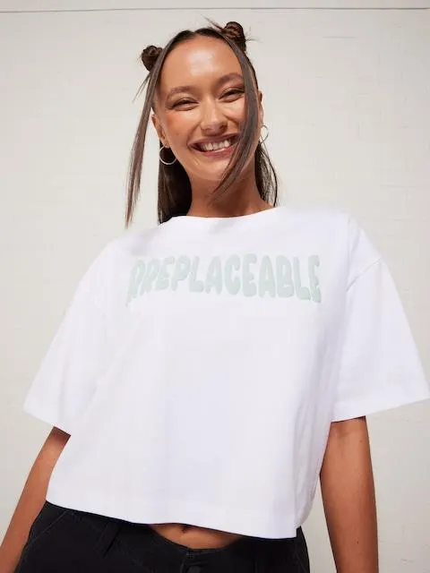 Irreplaceable Oversized Crop Tee
