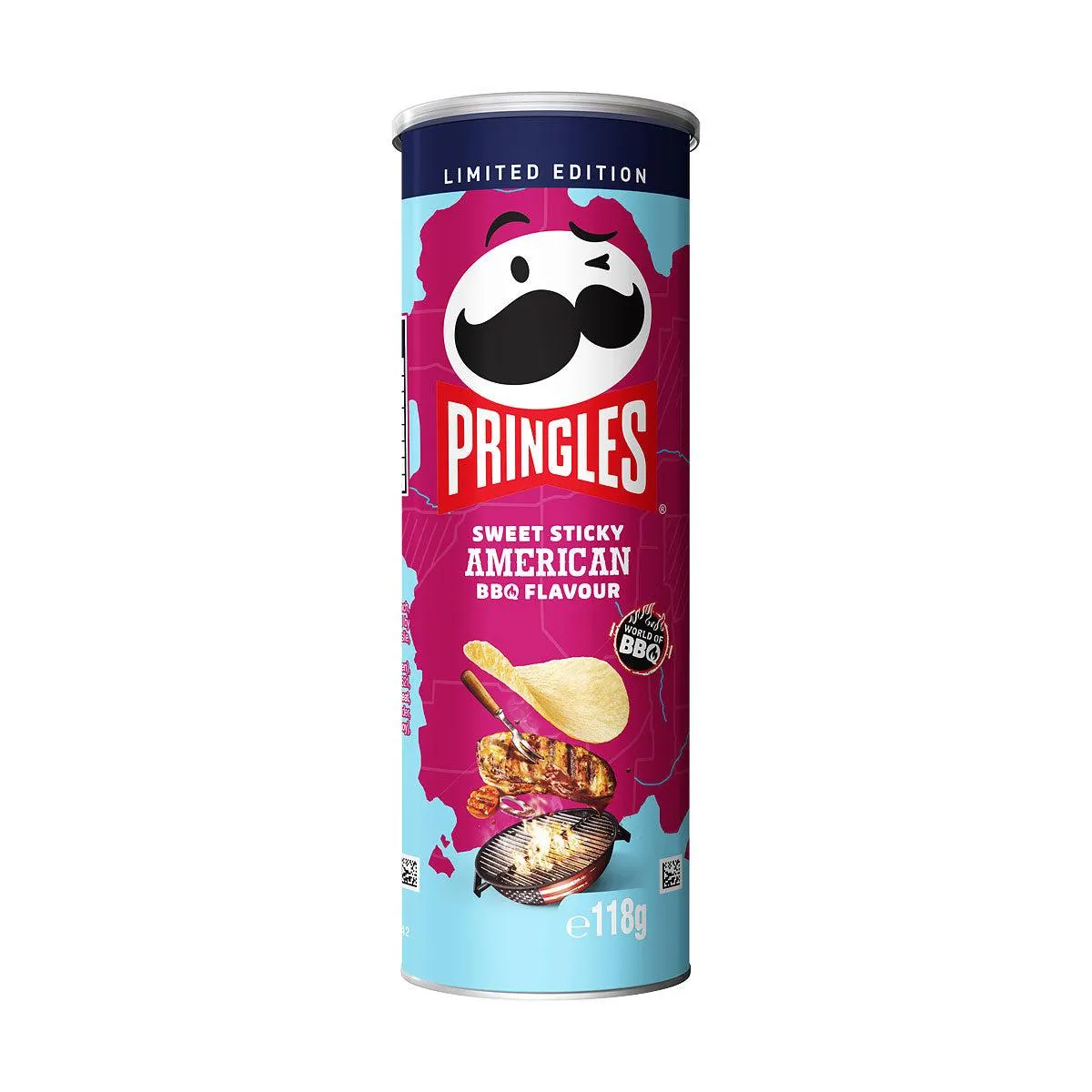 Pringles Sweet Sticky American Bbq 118g