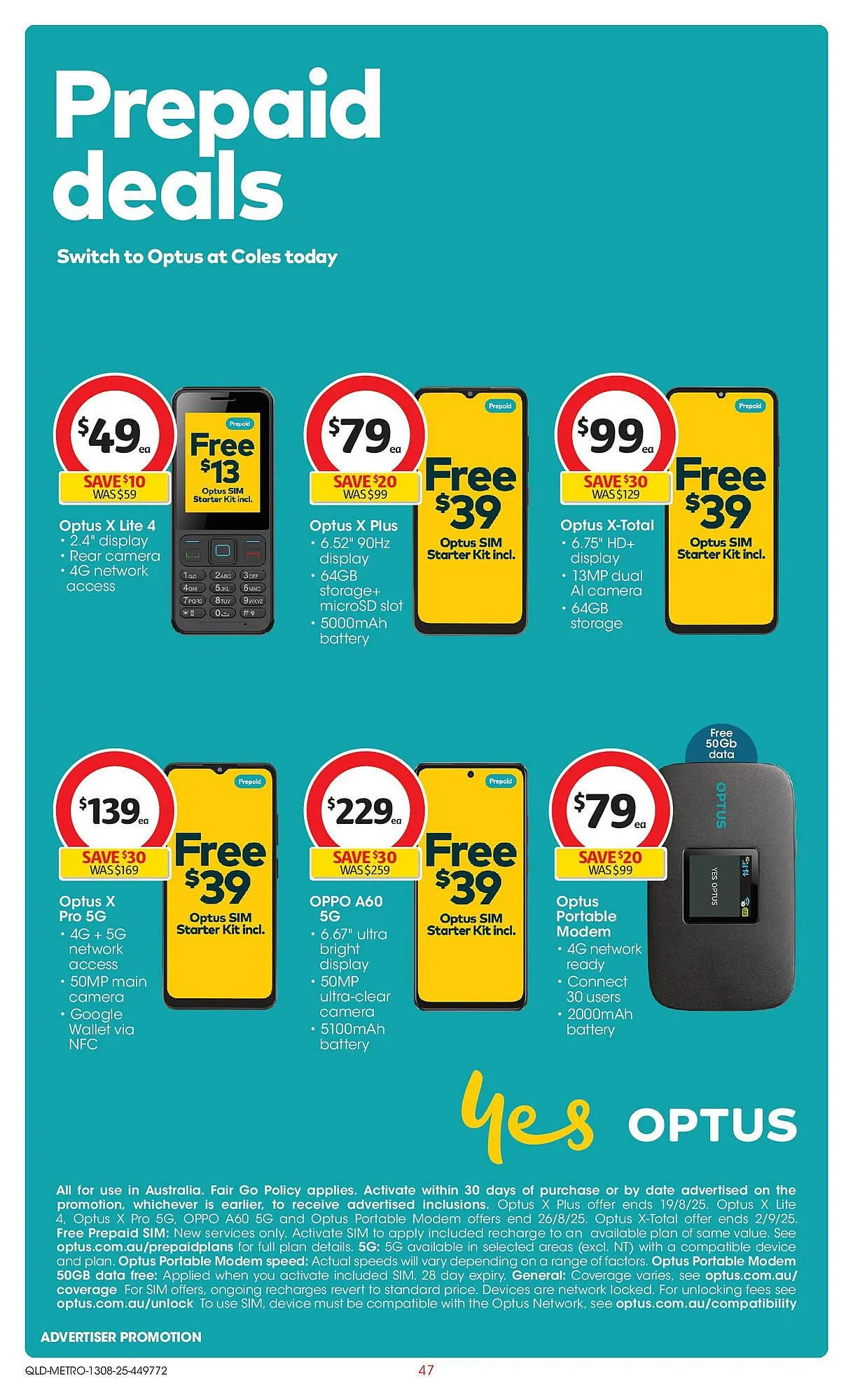Coles catalogue - Catalogue valid from 12 August to 19 August 2025 - page 47