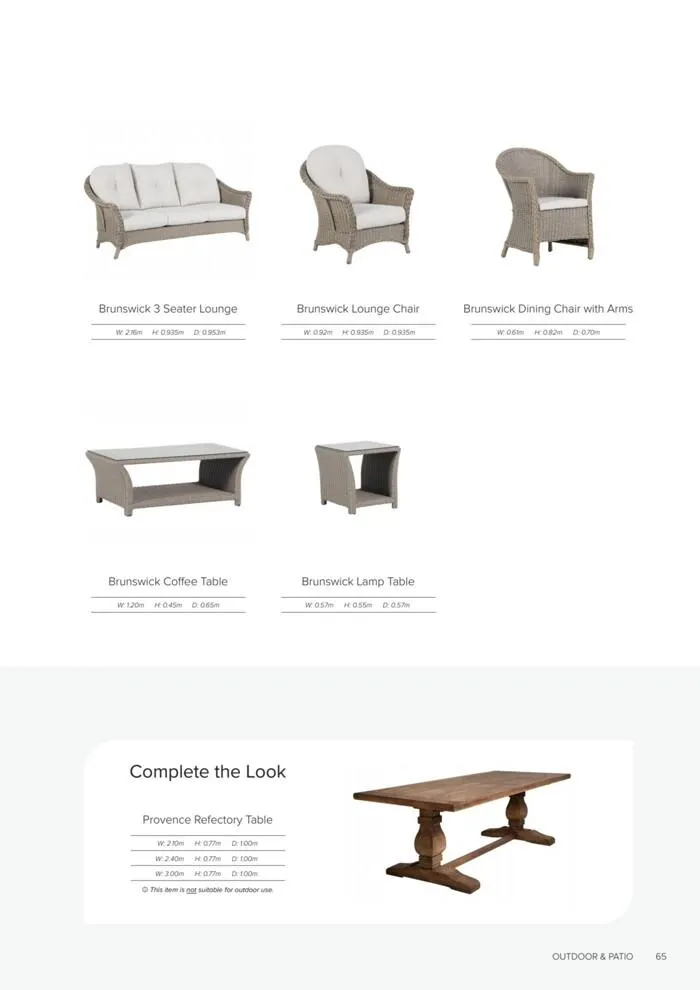Outdoor & Patio - Catalogue valid from 16 October to 31 January 2025 - page 65