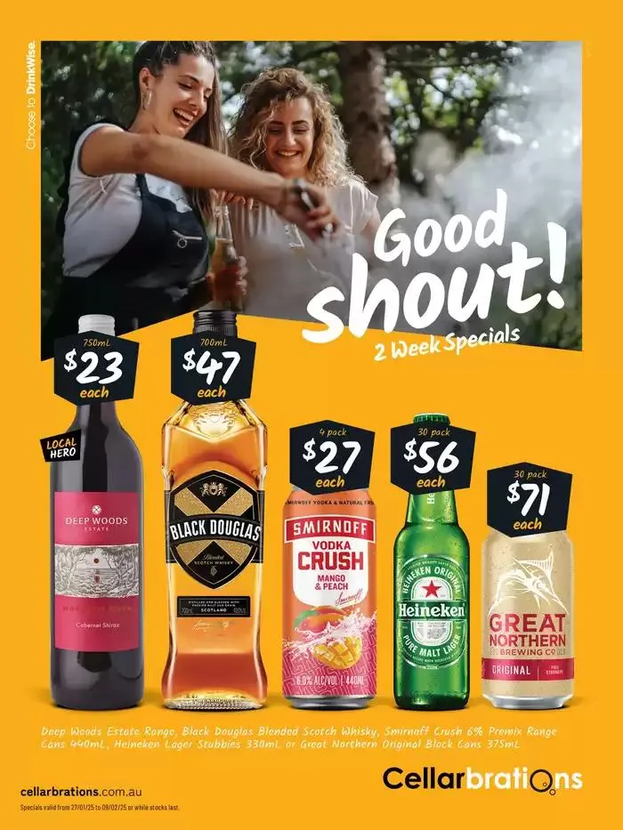 Good Shout! 27/01 - Catalogue valid from 27 January to 9 February 2025 - page 1