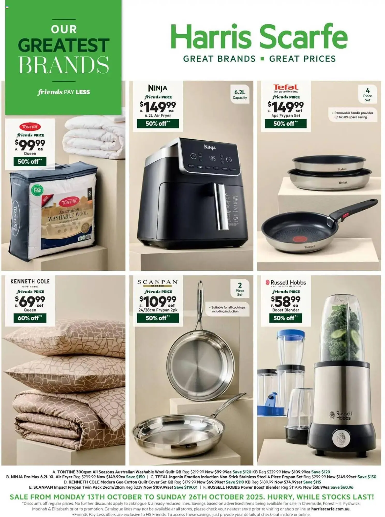 Harris Scarfe catalogue - Catalogue valid from 13 October to 26 October 2025 - page 1