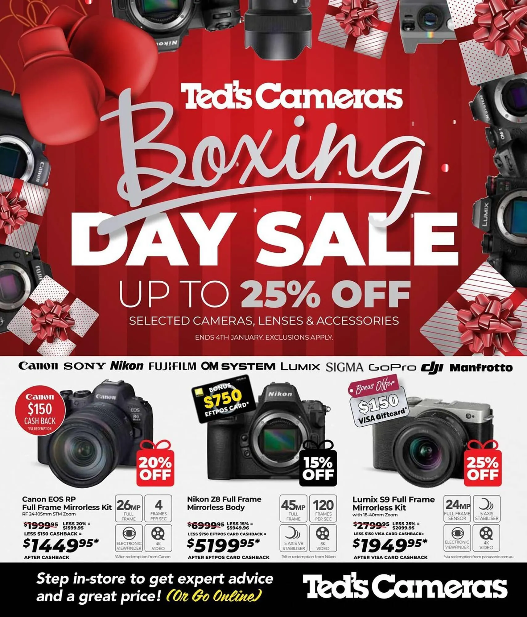 Teds Cameras catalogue - Catalogue valid from 24 December to 4 January 2026 - page 1