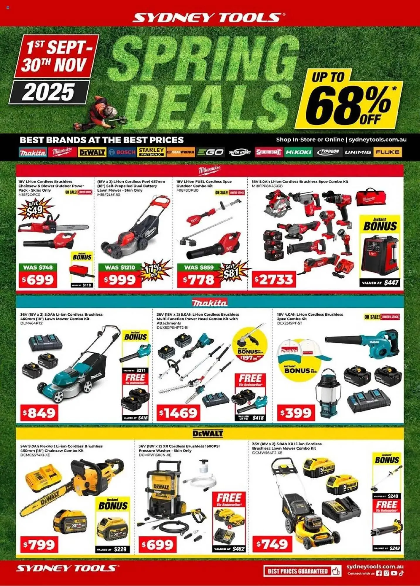 Sydney Tools catalogue - Catalogue valid from 31 August to 30 November 2025 - page 1