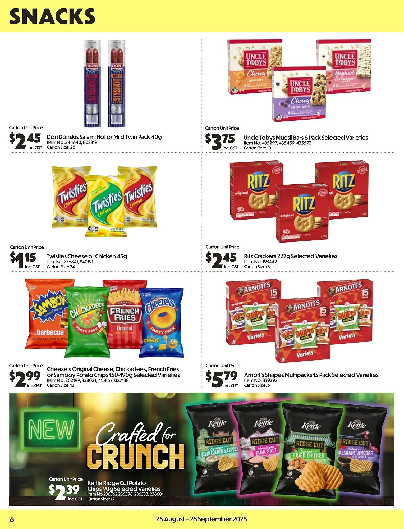 Campbells Wholesale catalogue - Catalogue valid from 25 August to 28 September 2025 - page 6