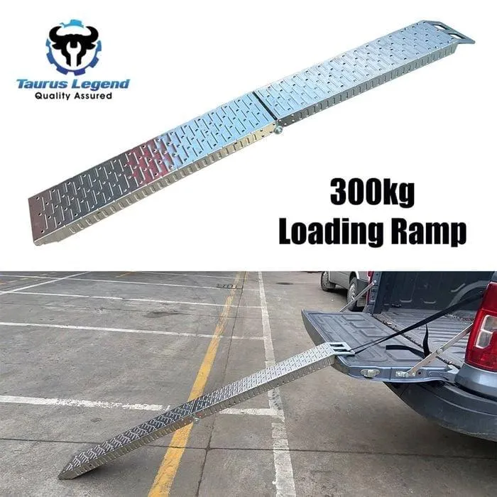 Taurus Legend 300kg Stainless Steel Dirt Bike Loading Ramp with Safety Strap
