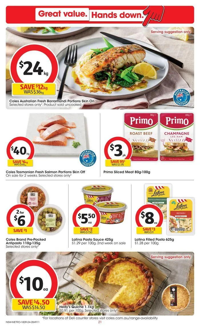 Great Value. Hands Down. - 18th September - Catalogue valid from 18 September to 24 September 2024 - page 21