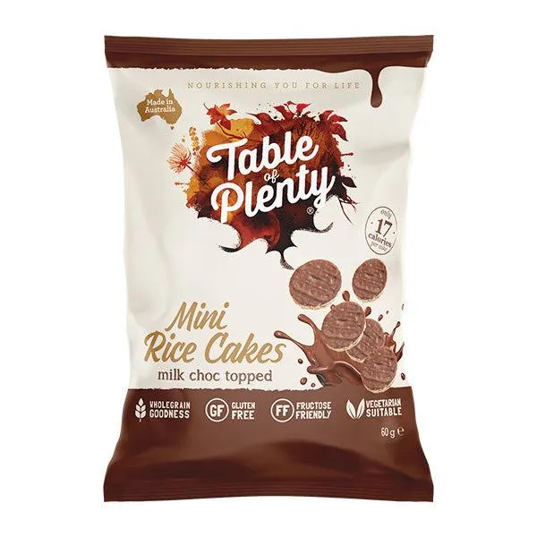 Table of Plenty Mini Rice Cakes Milk Choc 60g