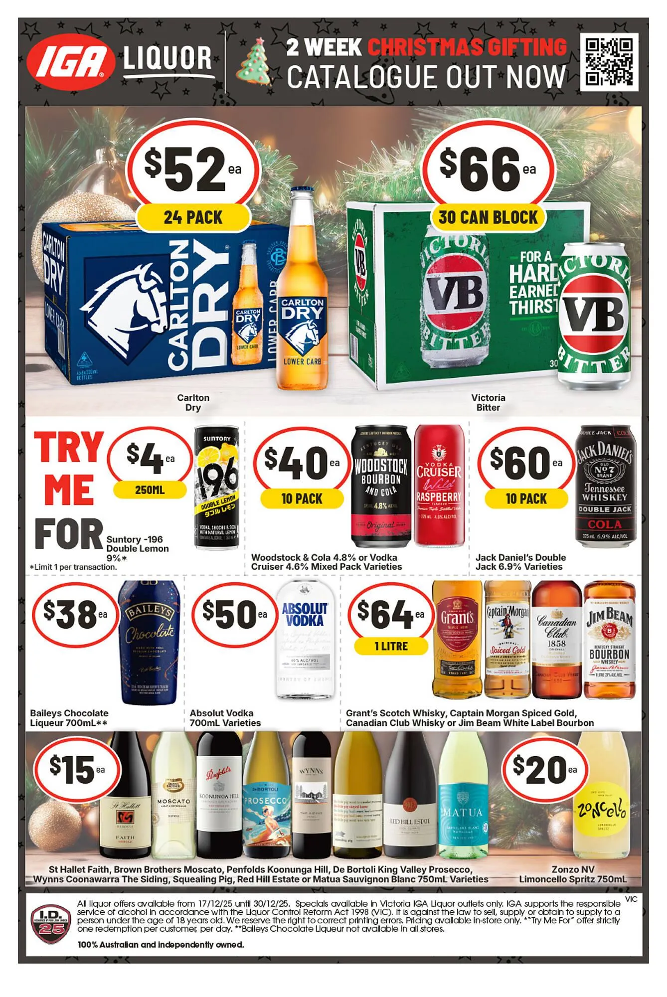 IGA Liquor catalogue - Catalogue valid from 24 December to 30 December 2025 - page 1