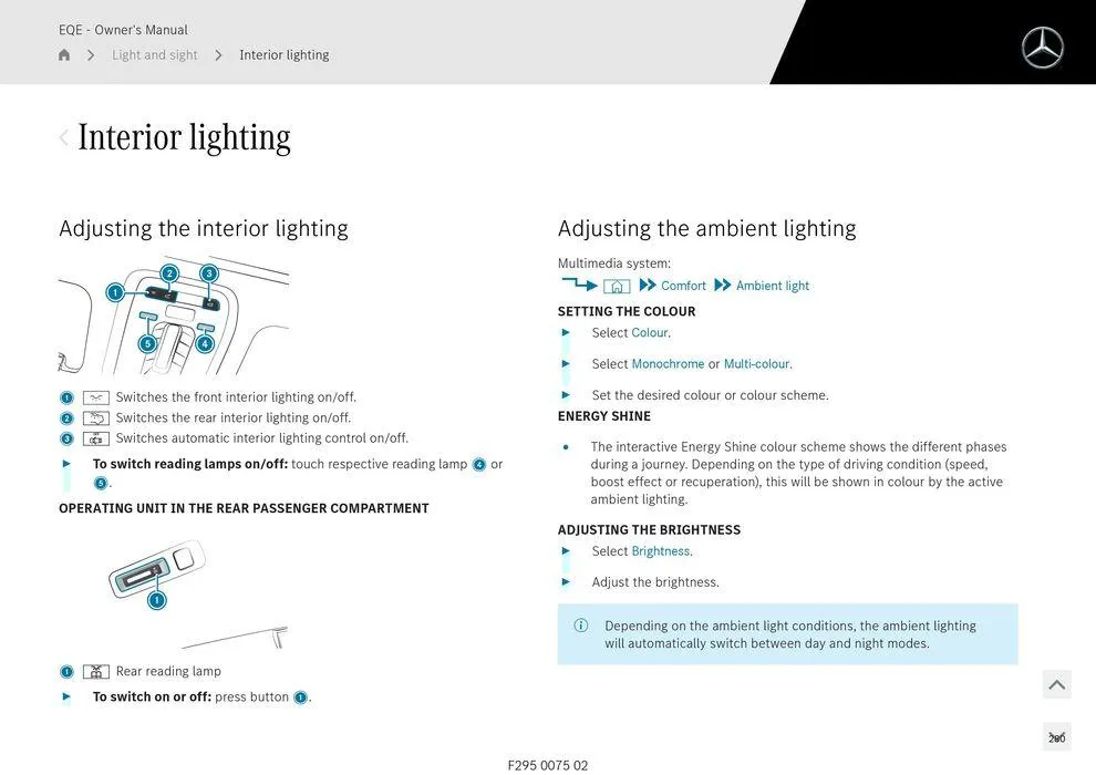 EQE Sedan - Catalogue valid from 11 September to 11 September 2025 - page 280