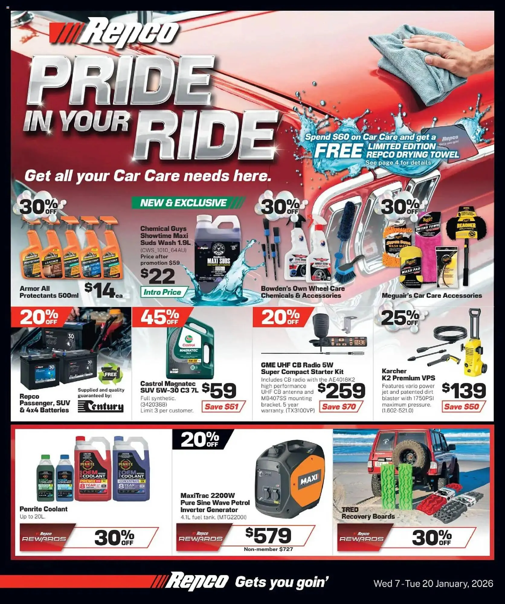Repco catalogue - Catalogue valid from 7 January to 20 January 2026 - page 1