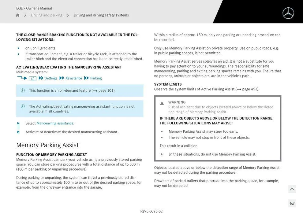 EQE Sedan - Catalogue valid from 11 September to 11 September 2025 - page 467