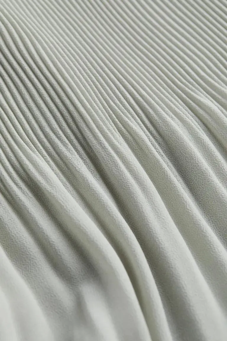 Pleated Chiffon Dress