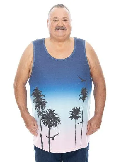 Big Mens Palm Print Tank Top