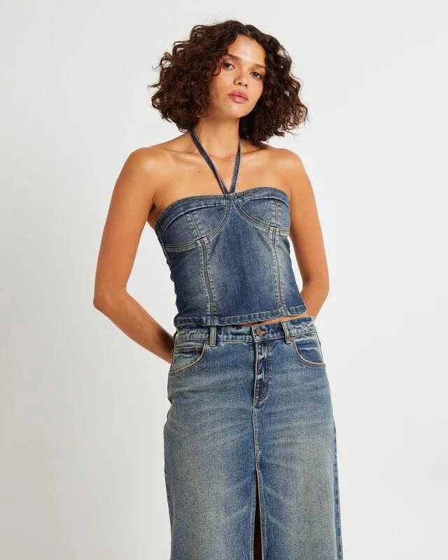 00 Denim Top Zendaya