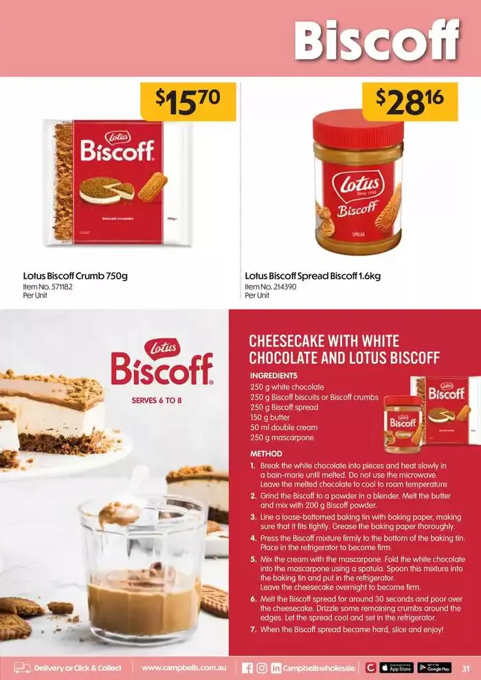 Food Service Magazine - Catalogue valid from 28 October to 26 January 2025 - page 31