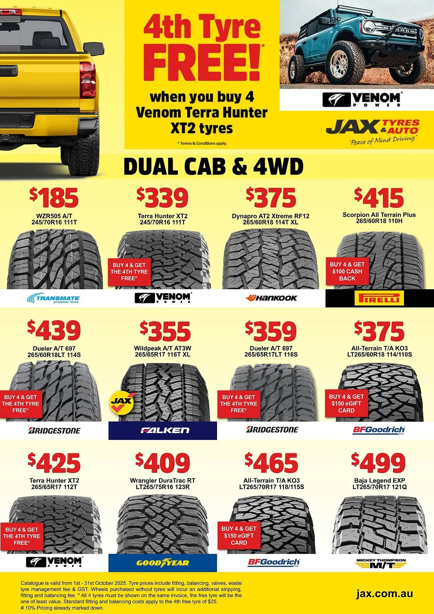 Jax Tyres catalogue - Catalogue valid from 1 October to 31 October 2025 - page 6