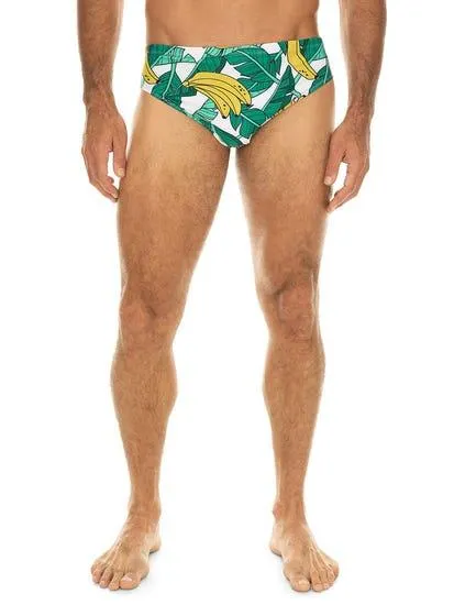 Riley Adams Banana Print Swimming Trunks