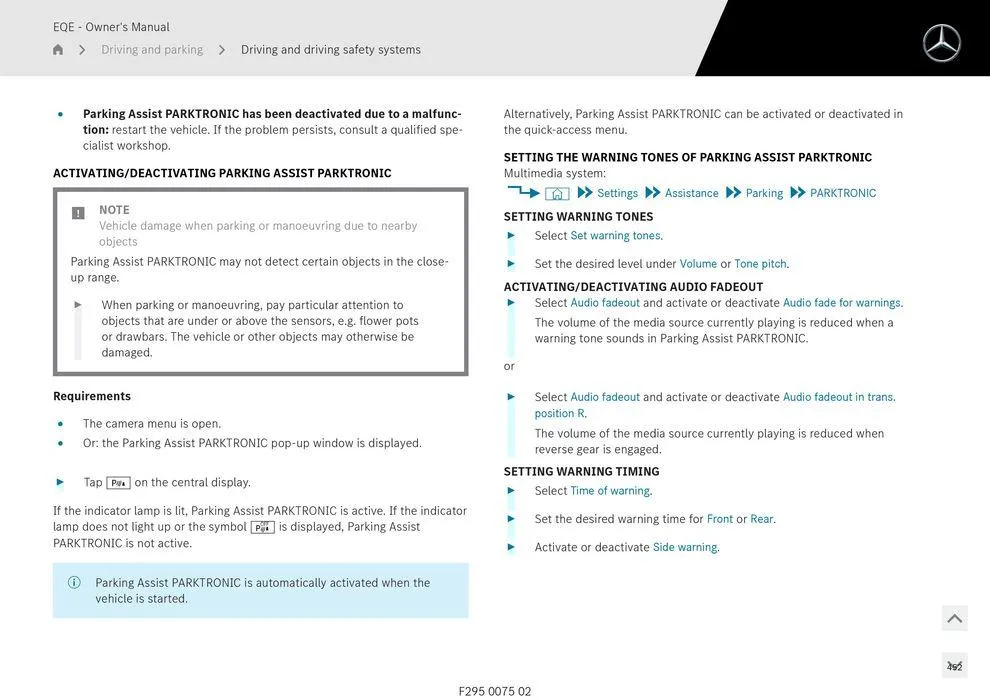 EQE Sedan - Catalogue valid from 11 September to 11 September 2025 - page 452