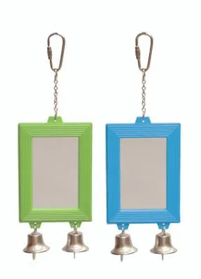 Kazoo Rectangular Mirror with Bell Bird Toy