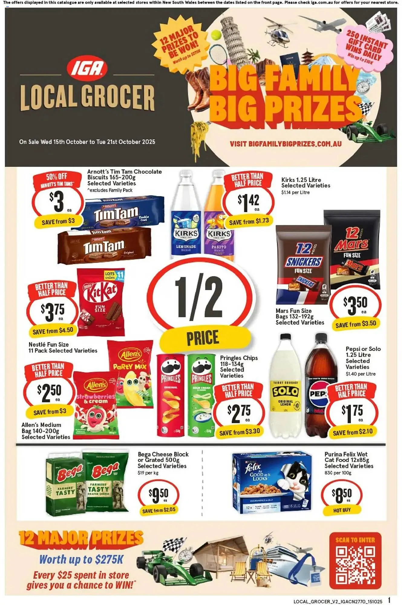 IGA catalogue - Catalogue valid from 15 October to 21 October 2025 - page 1