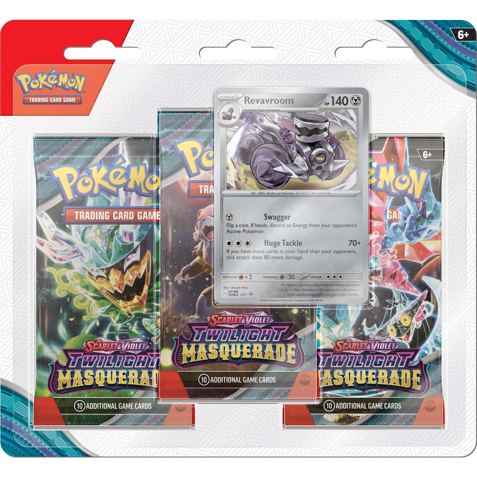 Pokemon Trading Card Game - Scarlet & Violet: Twilight Masquerade Three Booster Blister