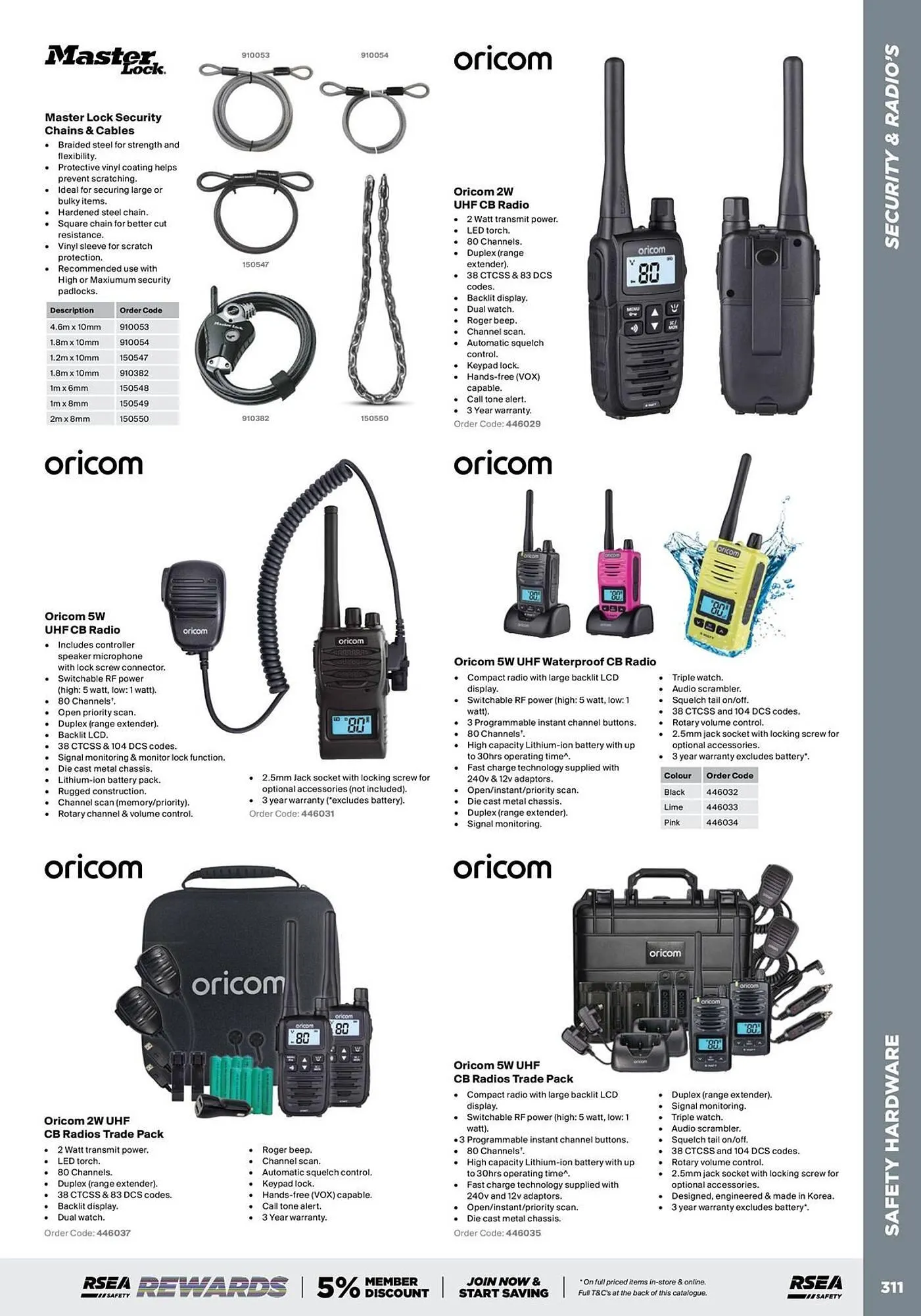 RSEA Safety catalogue - Catalogue valid from 1 August to 31 December 2025 - page 5