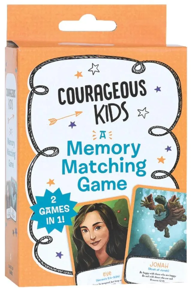 Courageous Kids: A Memory Matching Game - 2 Bible Games in 1!
