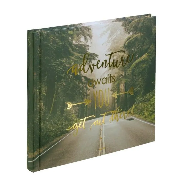 "Highway" Bookbound Dry Mount 180x180 Black White Page Photo Album - 30 page - HAMA