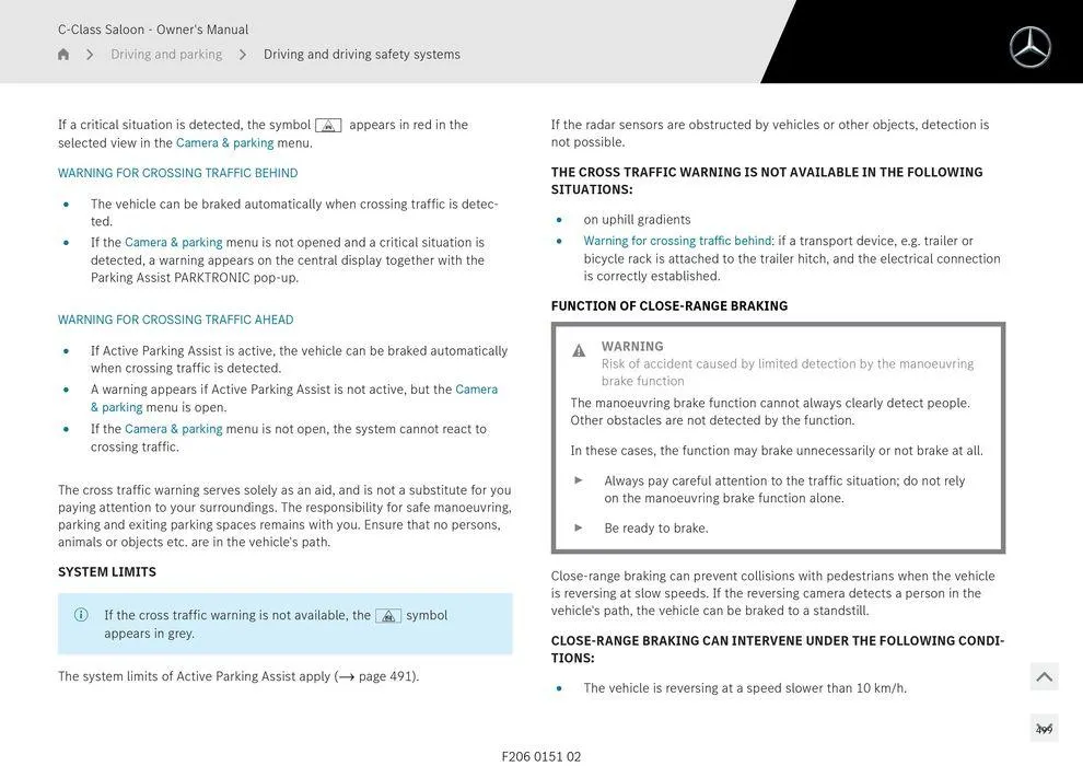 C-Class Sedan - Catalogue valid from 11 September to 11 September 2025 - page 499