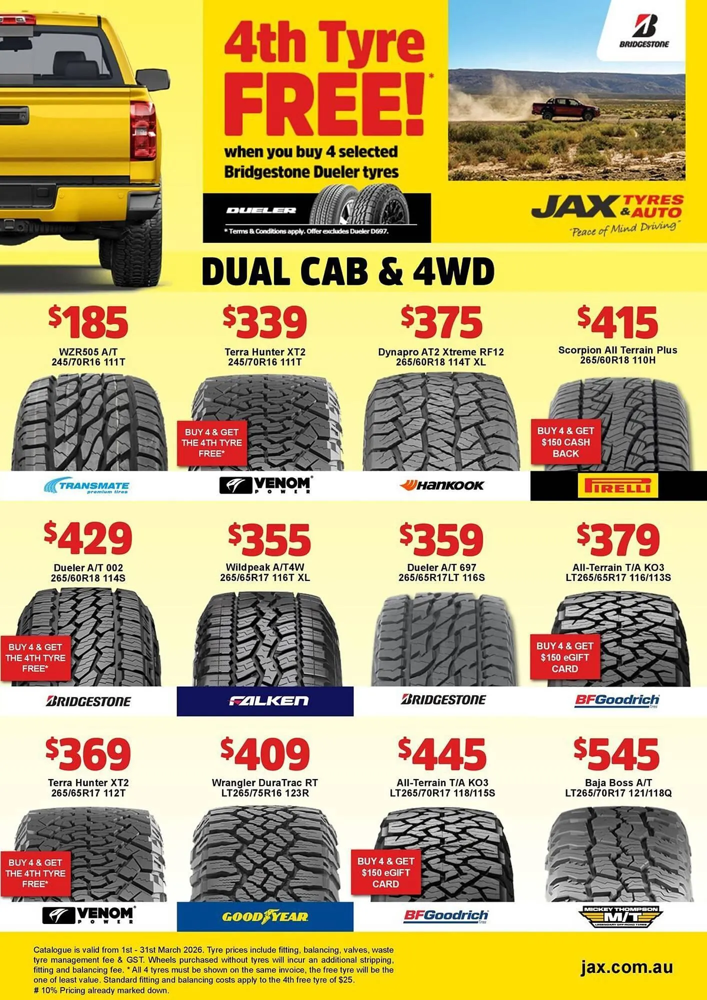 Jax Tyres catalogue - Catalogue valid from 2 March to 31 March 2026 - page 6