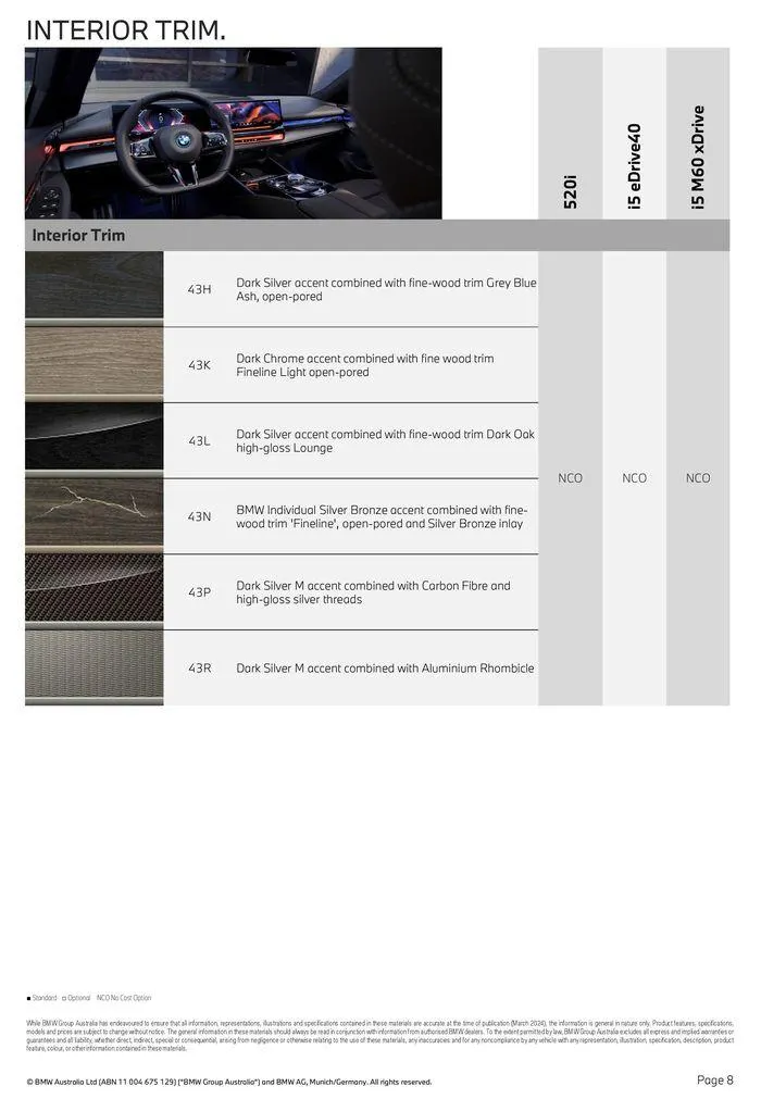 The BMW 5 Series Sedan - Catalogue valid from 15 May to 15 May 2025 - page 8