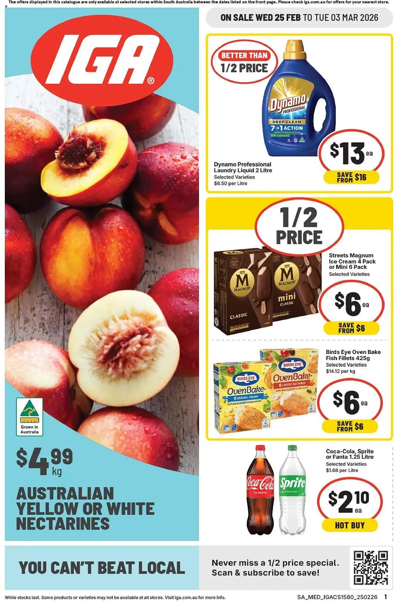 IGA catalogue - Catalogue valid from 25 February to 3 March 2026 - page 1