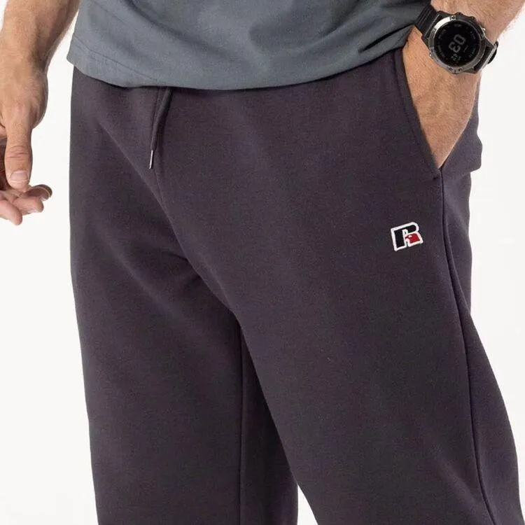 Russell Athletic Men's Logo Track Pants With Cuff Charcoal