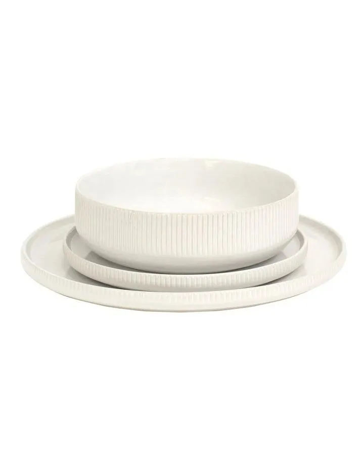 Brae 12 Piece Dinner Set in White