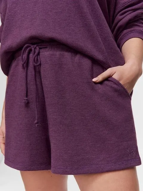 P.A. Plus Purple Waffle Mid Short