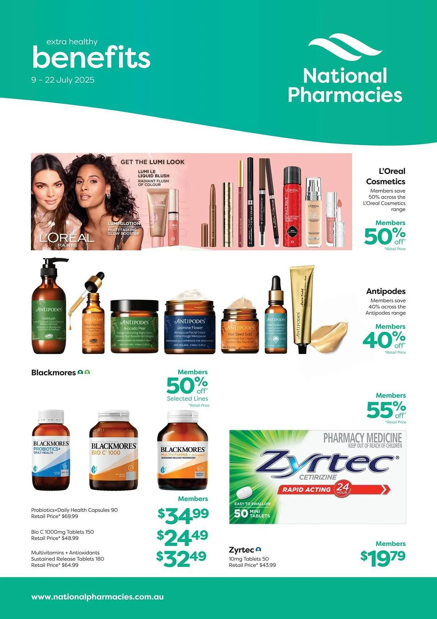 National Pharmacies catalogue - Catalogue valid from 8 July to 27 July 2025 - page 1