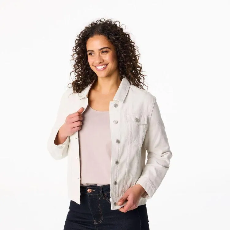 Khoko Collection Women's Denim Jacket Milk