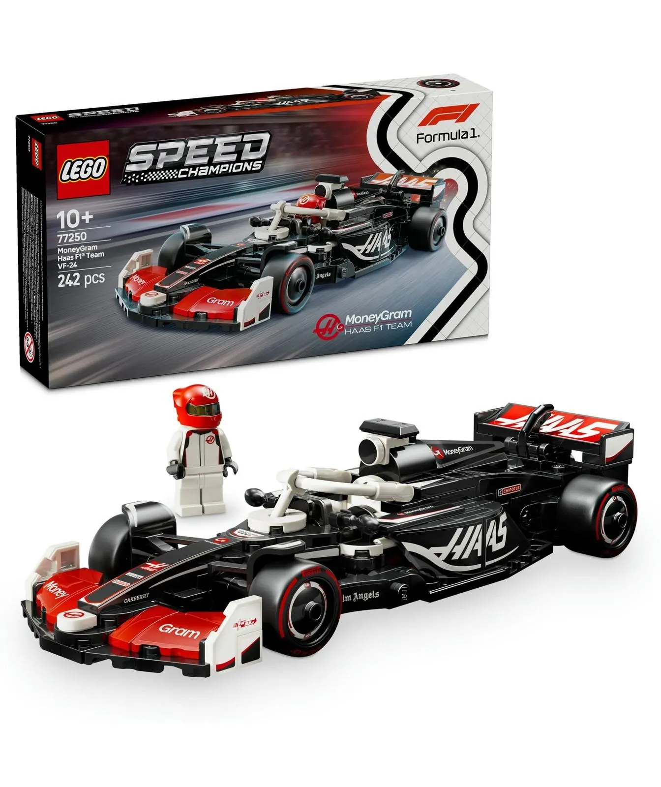 LEGO® Speed Champions MoneyGram Haas F1® Team VF-24 Race Car 77250