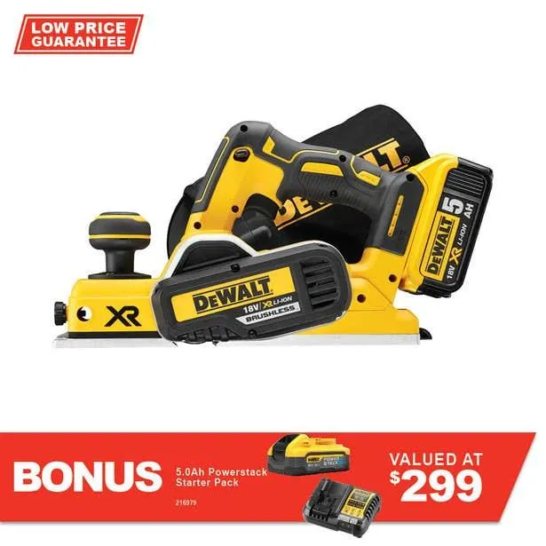 DEWALT 18V Brushless 82mm Planer Skin DCP580N-XE