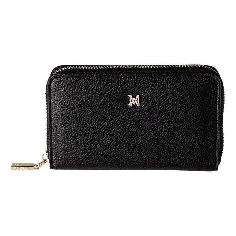 Madison Miley Medium Zip-Around Wallet Black