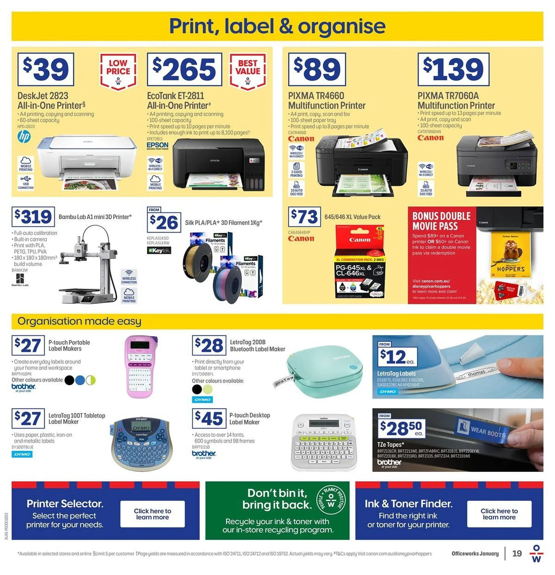 Officeworks catalogue - Catalogue valid from 1 January to 8 February 2026 - page 19