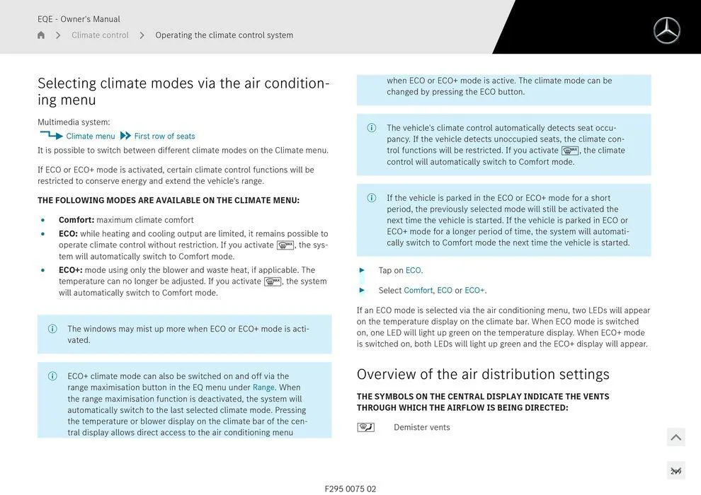 EQE Sedan - Catalogue valid from 11 September to 11 September 2025 - page 299