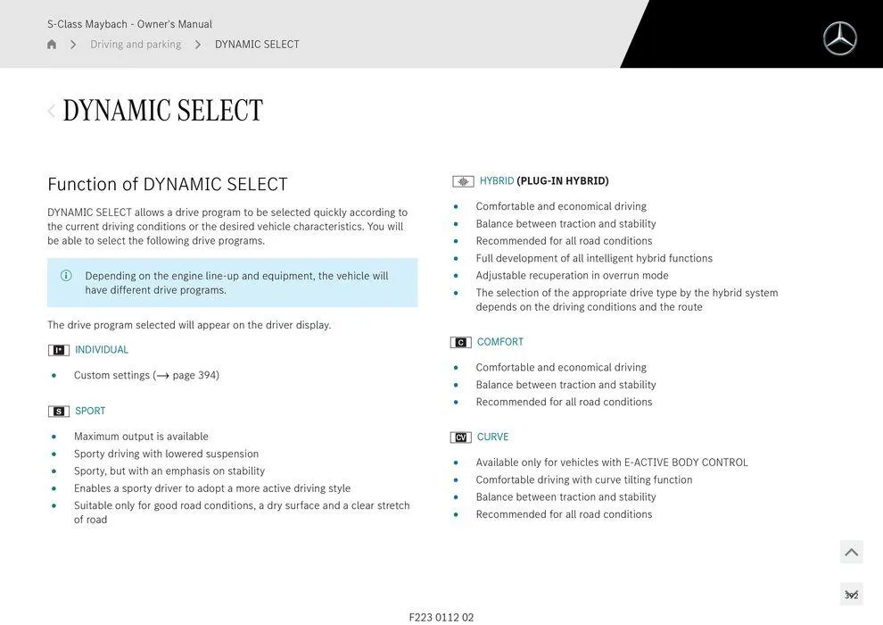 S - Class Maybach - Catalogue valid from 11 September to 11 September 2025 - page 392