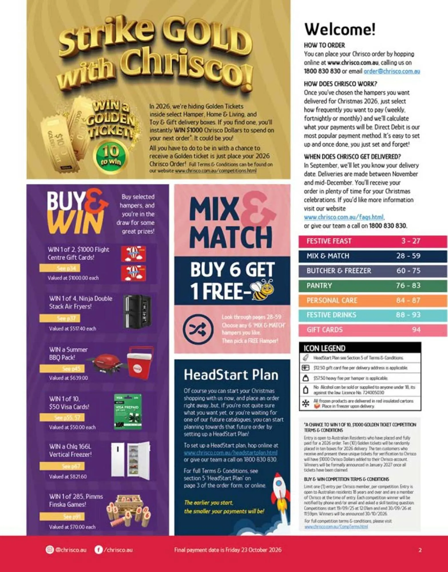 Chrisco Hampers catalogue - Catalogue valid from 19 September to 31 December 2026 - page 2